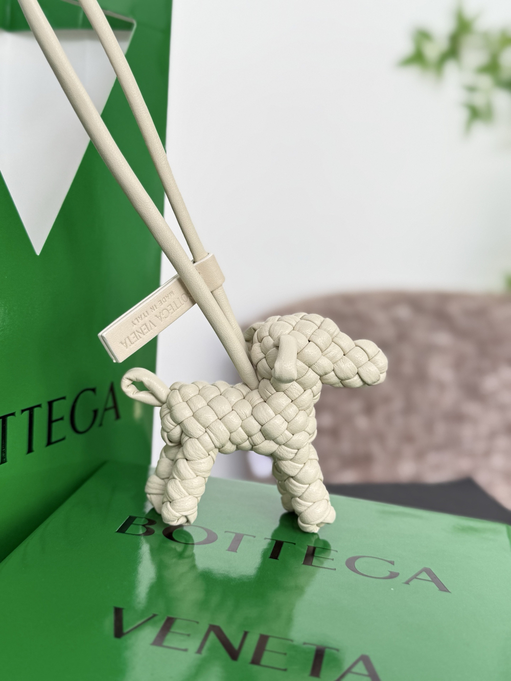 Bottega Veneta dog charm